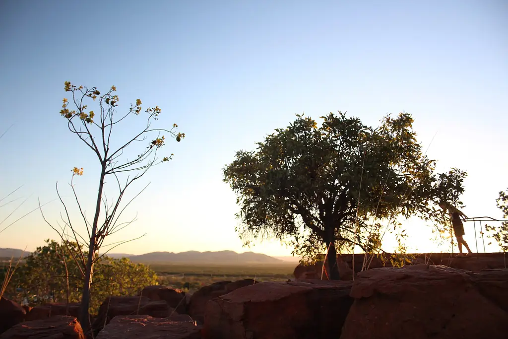 Panoramic view of Kununurra from Kelly's Knob Lookout